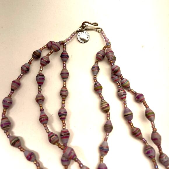 Vintage Bead For Life Multi Color Soft Silicone Beaded Purple Hexagon Shape B#6 - Picture 5 of 11